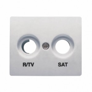 Tapa toma R/TV - SAT ALUMINIO MERCURIO BJC IRIS 18320-MA