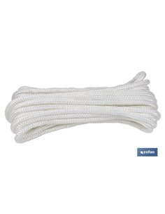 MADEJA CORDÓN POLIÉSTER REFORZADO 5 MM 5 M BLANCO