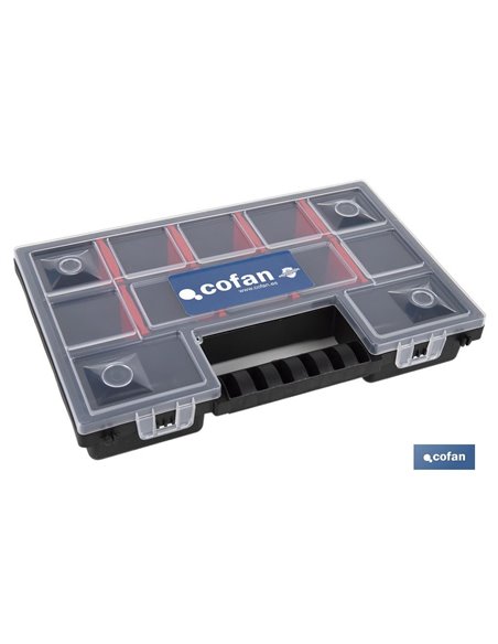 ESTUCHE ORGANIZADOR 20 COMPARTIMENTOS 344 X 249 X 50 MM