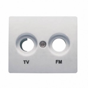 Tapa toma TV/FM ALUMINIO MERCURIO BJC IRIS 18330-MA