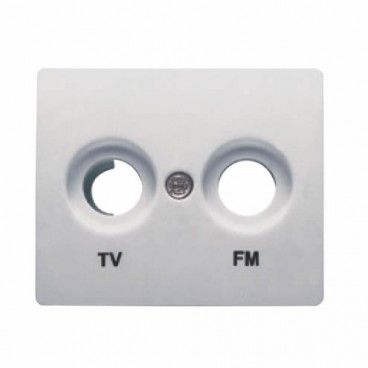 Tampa de tomada TV/FM ALUMÍNIO MERCURY BJC IRIS 18330-MA