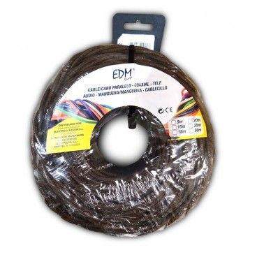 Parallel textile braided 3x1 brown 5 metres