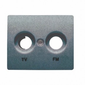 Tapa toma TV/FM NEGRO ANTRACITA BJC IRIS 18330-AT