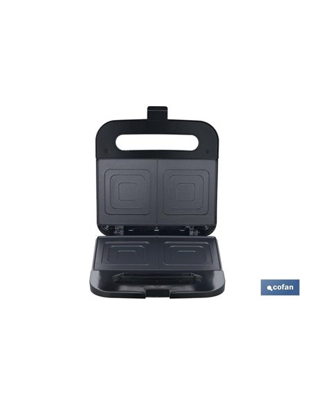 SANDWICHERA COLOR ACERO /NEGRA 750W 23.7 X 23.3 X 8 cm