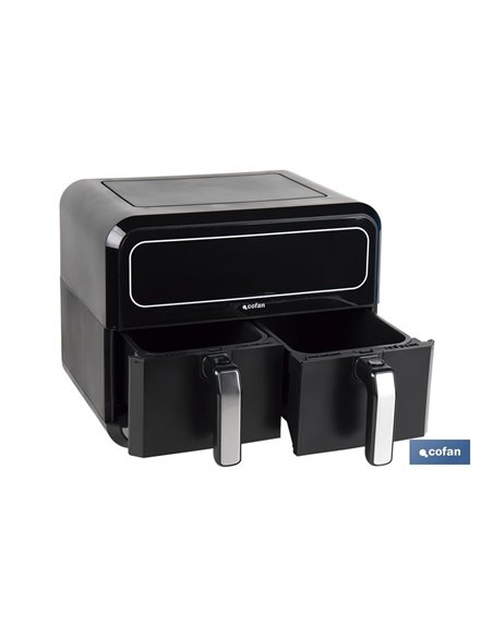 FREIDORA DE AIRE DUAL 8 L 1700 W