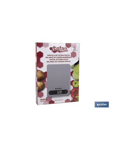 BÁSCULA DE COCINA DIGITAL 10 KG COLOR MENTA
