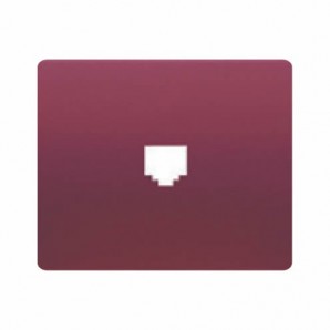 Tampa de soquete TELF ou RJ45 RUBY RED BJC IRIS 19782-RR