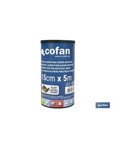 CINTA DE UNIÓN PARA CÉSPED ARTIFICIAL UNA CARA 15 CM X 10 M VERDE 2