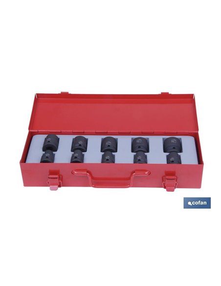 Case 10 Impact Sockets 1/2'