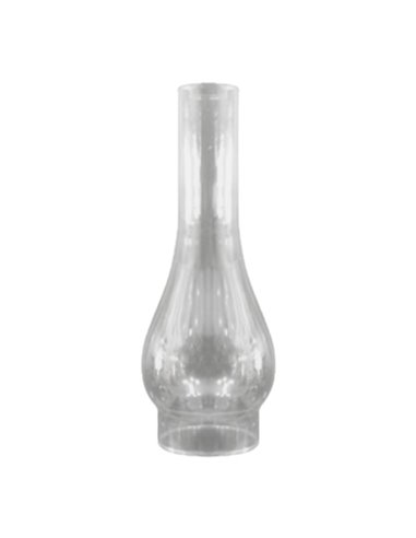 Lampshade glass quinqué SOROLLA transparent 7x21cm opening 3.5cm