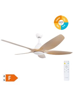 Ventilador techo Kilwa con luz CCT regulable y mando Ø152 5 aspas DC Blanco 2