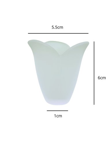 Mini-Glastulpe AFRODITA 5.5x6cm