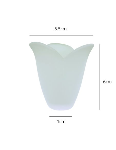 Tulipa de cristal mini AFRODITA 5.5x6cm