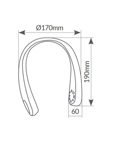 Ventilador de cuello portátil Salaro USB recargable