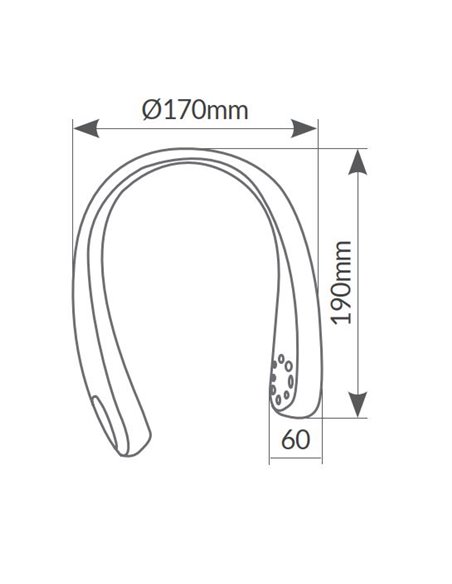 Ventilador de pescoço portátil recarregável Salaro USB