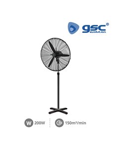 Ventilador de pie Dalheri Ø71cm 200W Negro 2