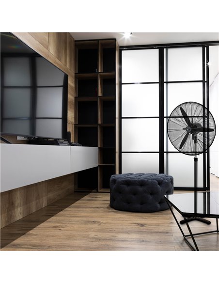 Ventilador de pie Dalheri Ø71cm 200W Negro