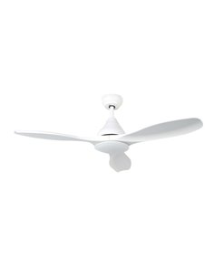 Ventilateur de plafond avec télécommande 46' DC CCT moteur réglable 3 pales Blanc