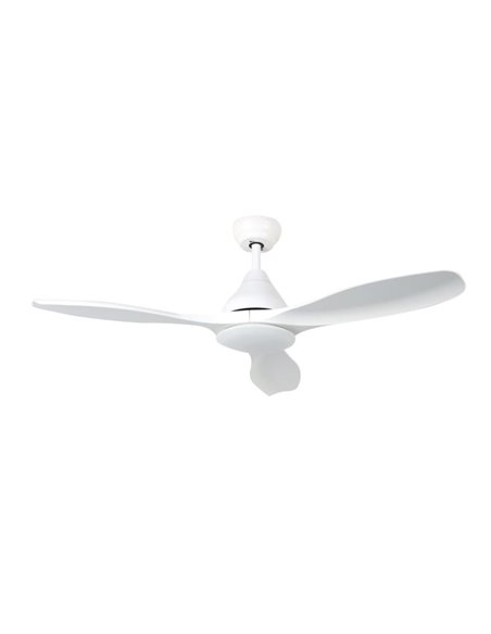 Ceiling fan with remote control 46' DC CCT motor adjustable 3 blades White