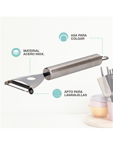 Pelador horizontal acero inoxidable