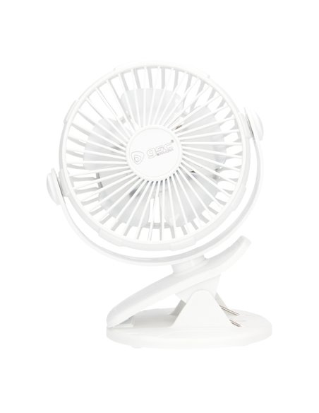 Mini ventilador USB tipo clip Fune 3W Blanco