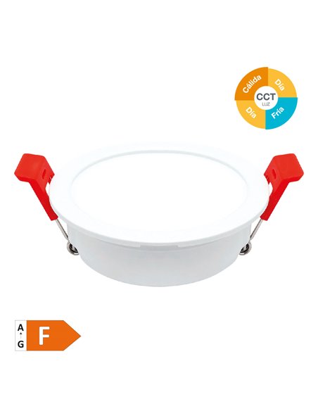 Aro redondo empotrable compacto LED Lumati 4W 3000 - 4000 - 6000K Blanco