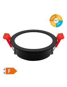 Aro redondo empotrable compacto LED Lumati 7W 3000 - 4000 - 6000K Negro 2
