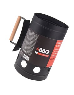 Arrancador para barbacoa 27cm, zinc color negro 2