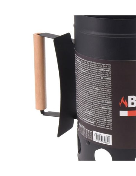 Entrada para churrasco 27cm, zinco preto