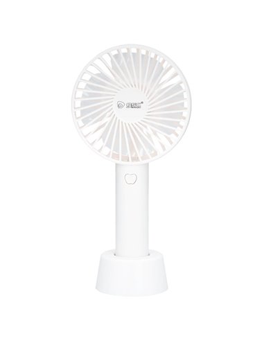 Mini ventilador de mano Balu USB recargable Blanco