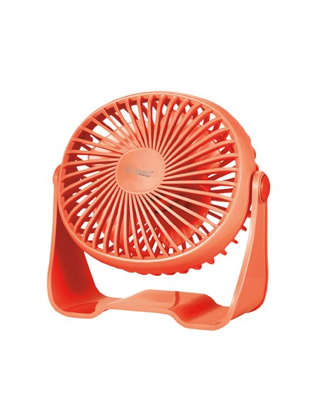 Ventilador de mesa Mini Alua USB Ø15cm 3W Vermelho