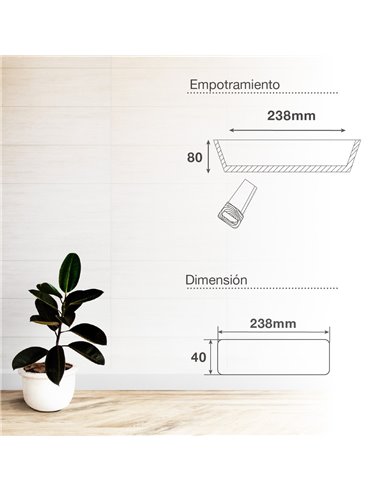 Luminaria LED de emergencia Marang 1.5W