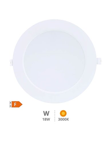 Downlight empotrable LED redondo Lonbo 20W 3000K Blanco