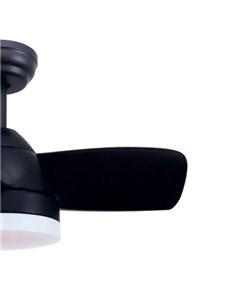 Ventilador techo Namuno con luz CCT regulable y mando Ø71 3 aspas DC Negro 2