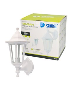 Farol de jardín brazo reversible Serie Bagan E27 IP44 Blanco 2
