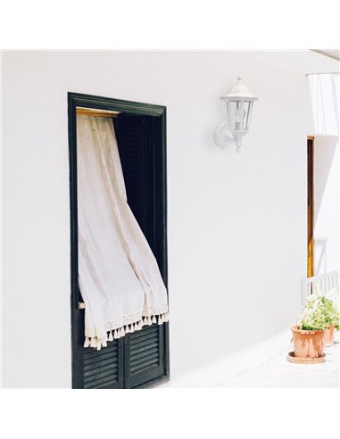 Farol de jardín brazo reversible Serie Bagan E27 IP44 Blanco
