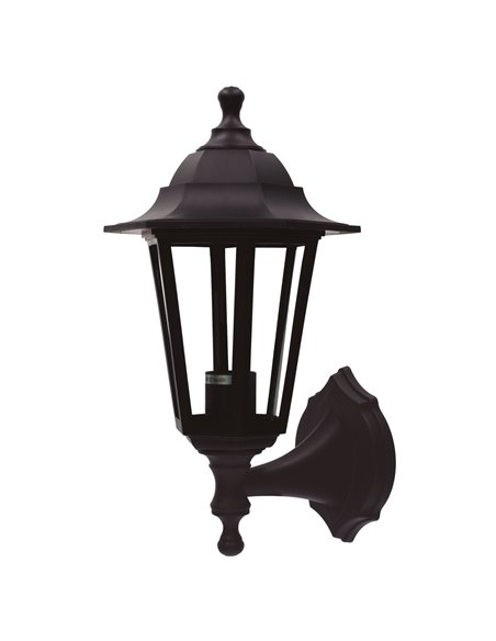 Farol de jardín brazo reversible Serie Bagan E27 IP44 Negro
