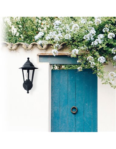 Farol de jardín brazo reversible Serie Bagan E27 IP44 Negro