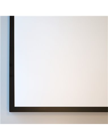 Panel superficie LED rectangular Kisongo 60x30cm 24W 4200K Negro