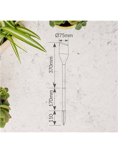 Estaca jardín solar LED Arthar 1600-1800K IP44