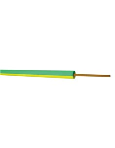 Rolo de Cabo Flexível 100M (1x2,5mm) Verde/Amarelo
