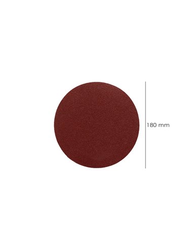 Lija Recambio Velcro Para Amoladora Ø 180 mm. grano 180 (10 Piezas)
