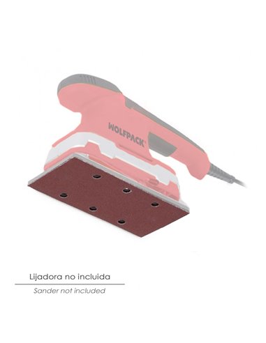 Lija Recambio  93x228 mm. con Agujeros Grano 180 (10 Piezas)