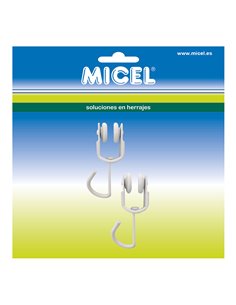 Blister de 2 poleas riel cortina interior tld18 92577 micel 2