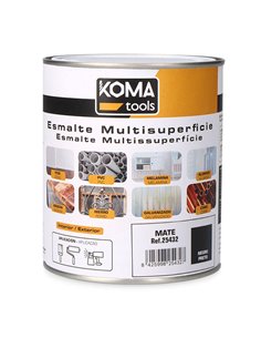 Esmalte multisuperficies negro mate 750 ml koma tools