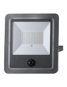 Foco proyector solar con sensor 100w 1.200lm 6.500k edm 2