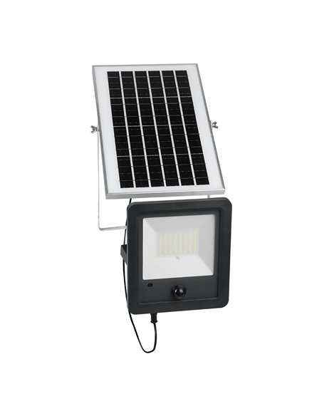 Foco proyector solar con sensor 100w 1.200lm 6.500k edm