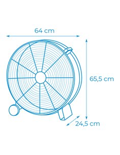 Ventilador industrial 180w 60cm edm 2