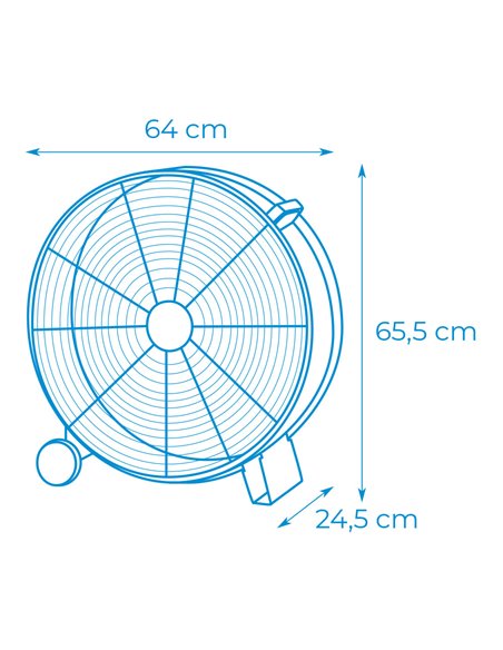 Ventilador industrial 180w 60cm edm
