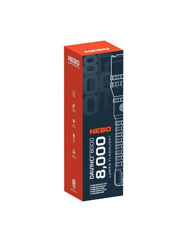 Linterna davinci™ 8000. recargable. nebo